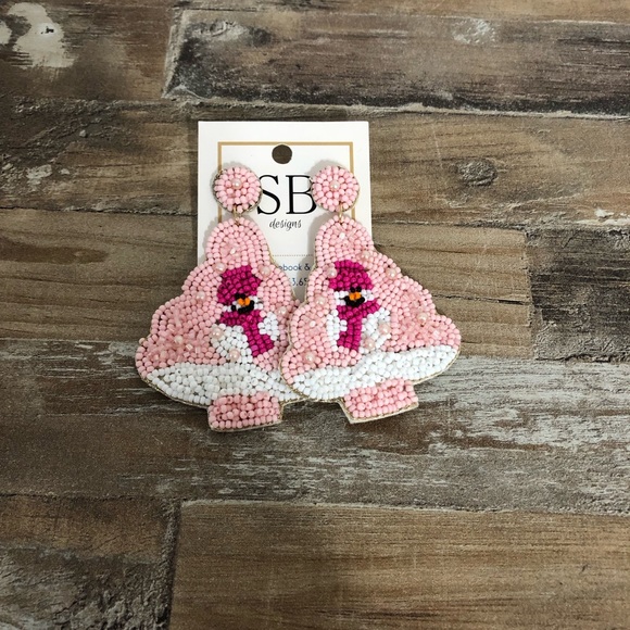 Jewelry - NWT Christmas Snowman Beaded Earrings